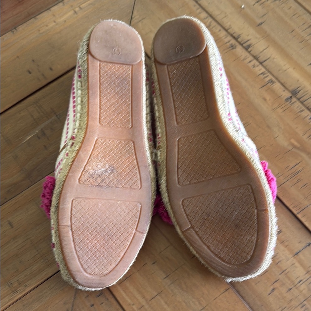 Tory Burch Pink and Cream Espadrille Flats - Picture 7 of 7